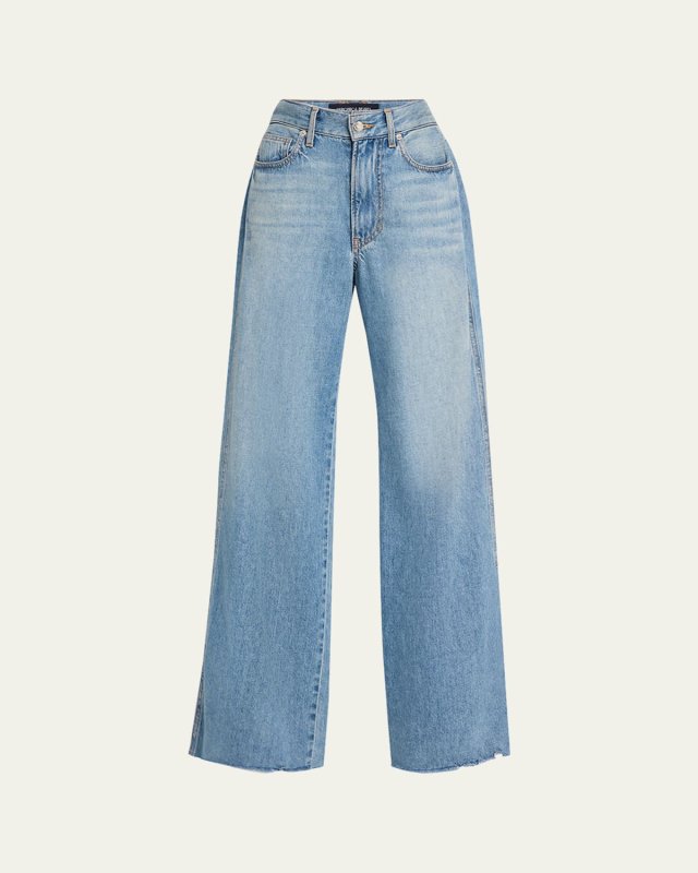 Kasey Mid-Rise Wide-Leg Jeans